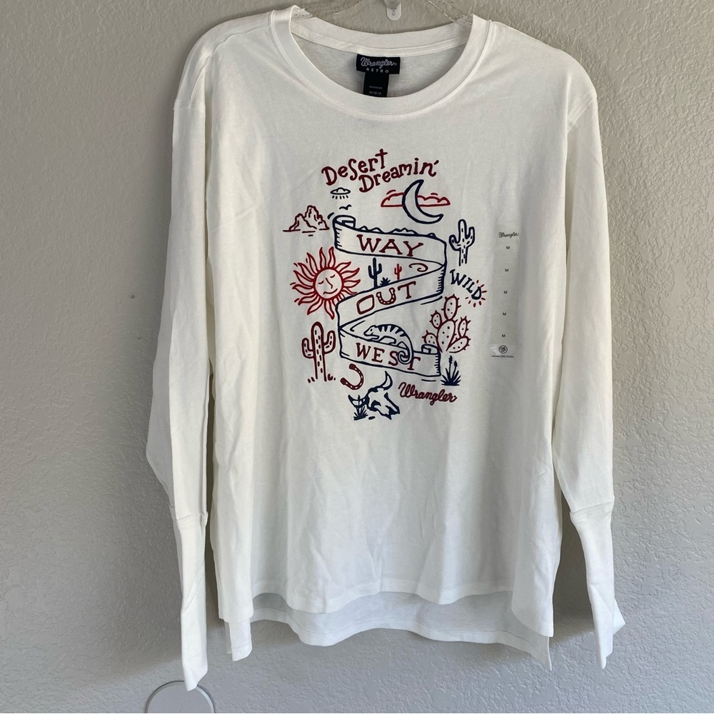 Wrangler Retro Desert Dreaming Long Sleeve Top NEW